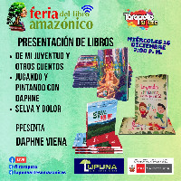 Presentación de 3 de las obras de la escritora Dahpne Viena 