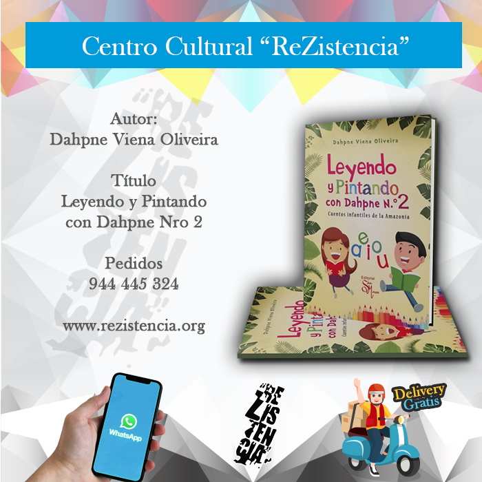 Obra Leyendo y Pintando con Dahpne Nro 2 de la escritora Dahpne Viena Oliveira.