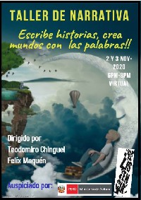  Se desarrollará los Talleres de Narrativa Virtual a partir del 2 de Noviembre